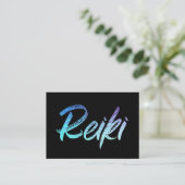 *~* Reiki Haupt-oder Praktiker-Energie-Heiler Visitenkarte (Stehend Vorderseite)
