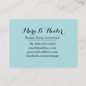 *~* Reiki Haupt-oder Praktiker-Energie-Heiler Visitenkarte (Rückseite)