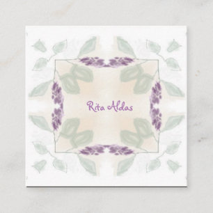 Reiki Healer Sage Natural Business Cards Quadratische Visitenkarte