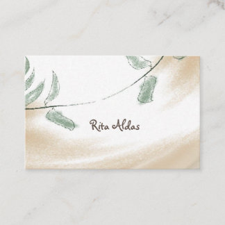 Reiki Healer Sage Natural Business Cards Visitenkarte