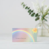 Reiki Healer sun Lightworker Business Cards Visitenkarte (Stehend Vorderseite)