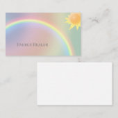 Reiki Healer sun Lightworker Business Cards Visitenkarte (Vorne/Hinten)