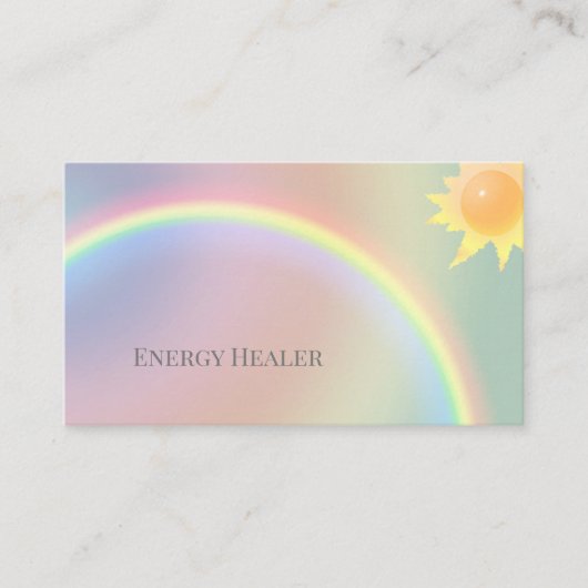 Reiki Healer sun Lightworker Business Cards Visitenkarte (Vorderseite)