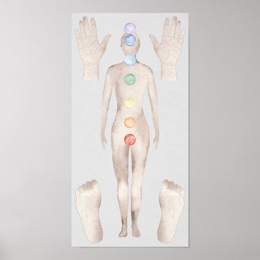 Reiki Healing Board Poster (Vorne)