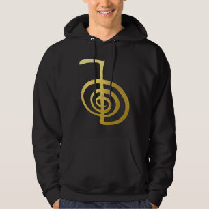 Reiki Healing Cho Ku Rei Der Power Symbol Gold Spi Hoodie