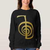 Reiki Healing Cho Ku Rei Der Power Symbol Gold Spi Sweatshirt (Vorderseite)