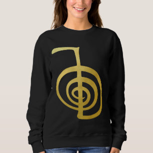 Reiki Healing Cho Ku Rei Der Power Symbol Gold Spi Sweatshirt