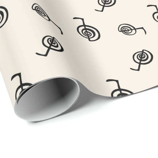 Reiki Healing Cho Ku Rei Symbol Muster Geschenkpapier (Rolleneckpunkt)