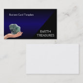 Reiki Healing Crystals - Grünes und Lila Fluorit Visitenkarte (Vorne/Hinten)