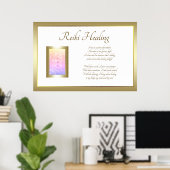 Reiki Healing Gedicht Art Design Poster (Heimbüro)