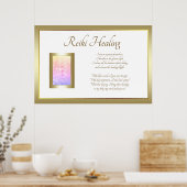 Reiki Healing Gedicht Art Design Poster (Küche)