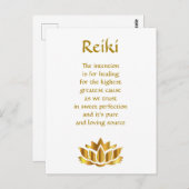 Reiki Healing Gedicht Postkarte (Vorne/Hinten)