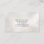 Reiki Healing Hands and Lotus - Pearl Visitenkarte (Rückseite)