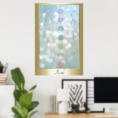 Reiki Healing Hands Design Poster (Heimbüro)