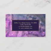 Reiki Healing Hands Lotus Fluorite Visitenkarte (Rückseite)
