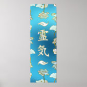 Reiki Healing Hands Symbole mit Lotus Poster (Vorne)