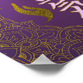Reiki Healing Hands Symbole mit Lotus Poster (Ecke)