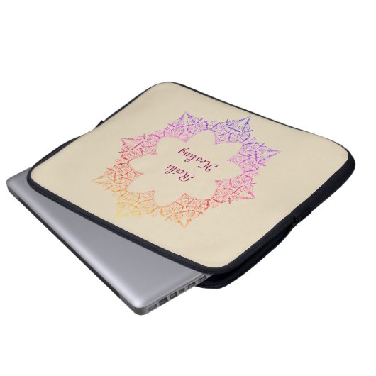 Reiki Healing Laptopschutzhülle (Vorne Knopf)