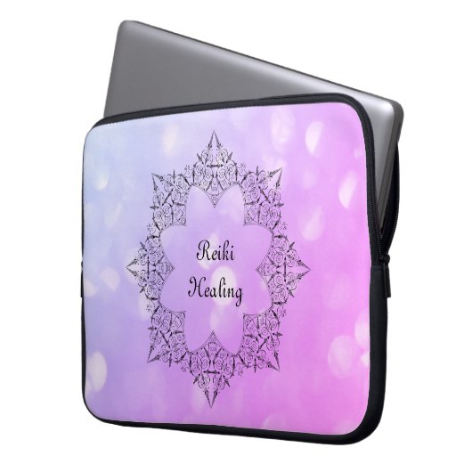 Reiki Healing Laptopschutzhülle (Vorderseite Links)