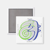 Reiki Healing Magnet (Vorderseite/Rückseite)