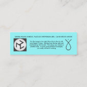 Reiki/Heilen Mini Visitenkarte (Rückseite)