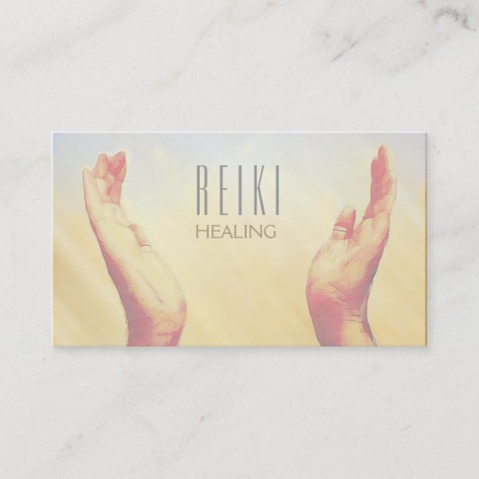 Reiki heilende Handgebets-Yoga-Visitenkarten Visitenkarte (Vorderseite)