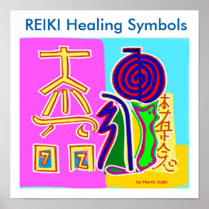REIKI heilende Symbole 2016 durch VorlagenNavin Poster