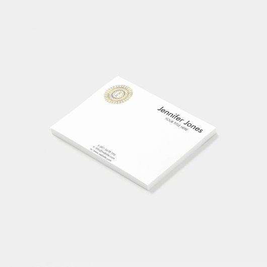 Reiki heilende Symbole in der GoldMandala Post-it Klebezettel (angewinkelt)