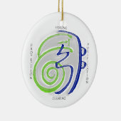 Reiki heilende Verzierung Keramik Ornament (Rechts)