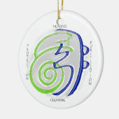 Reiki heilende Verzierung Keramik Ornament (Links)