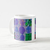 Reiki heilendes Zeichen 12 Havenly Blau Kaffeetasse (Vorderseite Links)