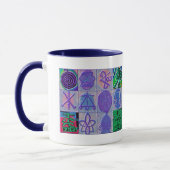 Reiki heilendes Zeichen 12 Havenly Blau Tasse (Links)