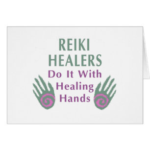 Reiki Heiler tun es mit heilenden Händen