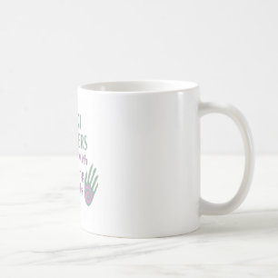 Reiki Heiler tun es mit heilenden Händen Kaffeetasse