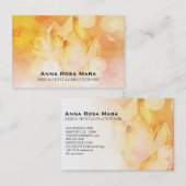 ~ Reiki Heiler Yoga Massage Citrine Crystal Visitenkarte (Vorne/Hinten)