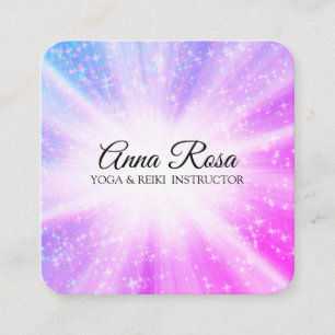 *~* Reiki Heilmassagerennen Quadratische Visitenkarte