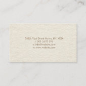 Reiki Heilsymbol und Hände Pastellgold Visitenkarte (Rückseite)