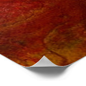 Reiki Heilung Hände mit flammender roter Energie Poster (Ecke)