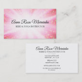 *~* Reiki Heilung Rays Energy Healing Glitzern Visitenkarte (Vorne/Hinten)