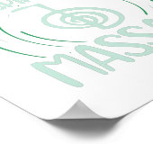 Reiki ist eine spirituelle Massage | Geschenkidee Poster (Ecke)