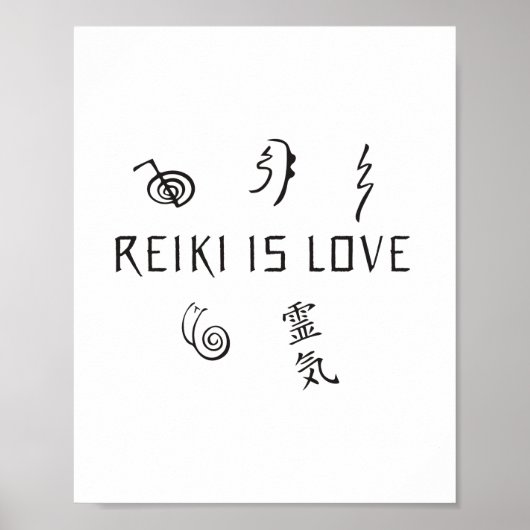 Reiki ist Liebe | Geschenke für die Spiritualität Poster (Vorne)