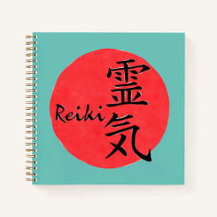 Reiki-Kalligrafie und Wort 1 Notizblock