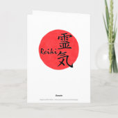 Reiki Kalligraphie und Word 1 Karte (Rückseite)