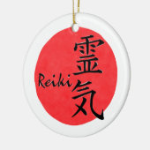 Reiki Kalligraphie und Word 1 Keramik Ornament (Links)