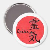 Reiki Kalligraphie und Word 1 Magnet (Vorderseite/Rückseite)