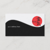 Reiki Kalligraphie und Word 1 Visitenkarte (Rückseite)