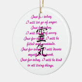 Reiki Kanji und Gebote Keramikornament (Links)