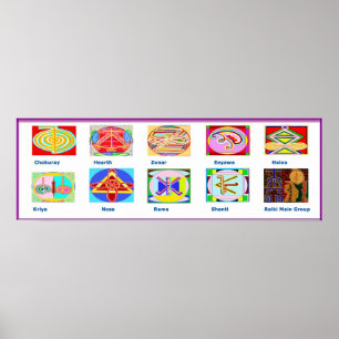 REIKI Karuna die Symbole heilender Meisters Poster