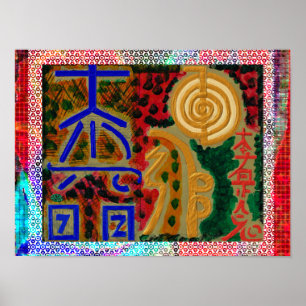 REIKI Karuna-Heilmeister-Symbole Poster