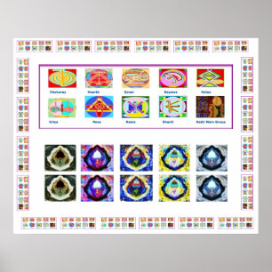 REIKI Karuna-Heilmeister-Symbole Poster